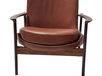 Two Mid-Century Modern Lounge Chairs by Ib Kofod-Larsen for Frõscher, 1970s